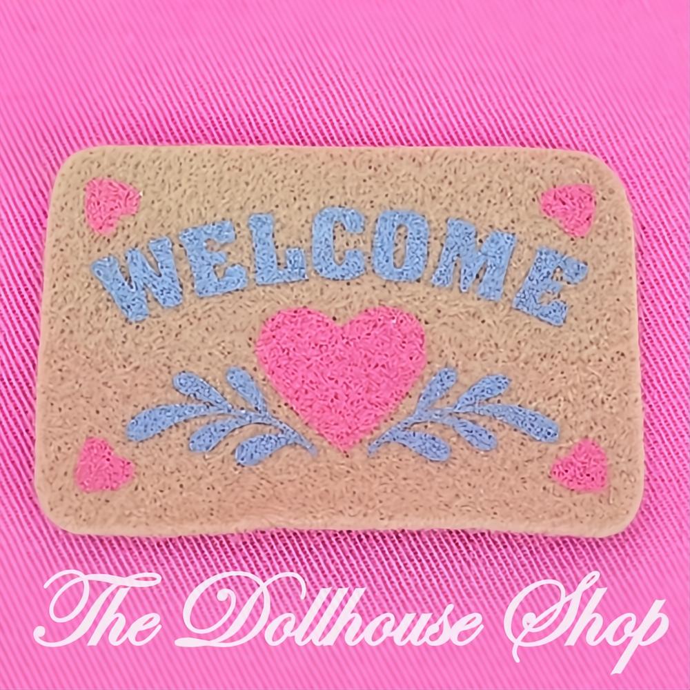 Playskool Dollhouse Home Sweet Home Welcome Door Mat Floor Rug-The Dollhouse Shop