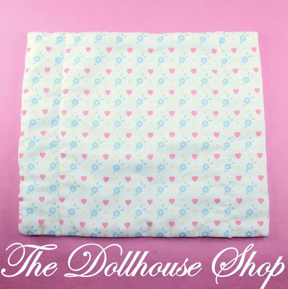 Playskool Dollhouse Parents Bedroom Double Bed Sheet Blanket-The Dollhouse Shop
