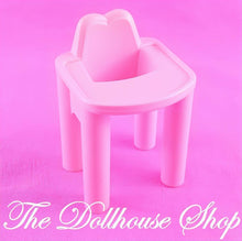 Playskool Dollhouse Pink Baby Girl or Boy Doll's Nursery High Chair-The Dollhouse Shop