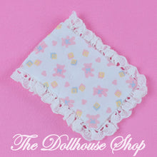 Playskool Dollhouse White Nursery Crib Blanket Bed Sheet Bear-The Dollhouse Shop
