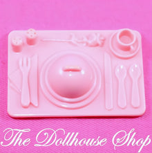 Playskool for Fisher Price Loving Family Dollhouse Pink Dinner Kitchen Food Tray-The Dollhouse Shop