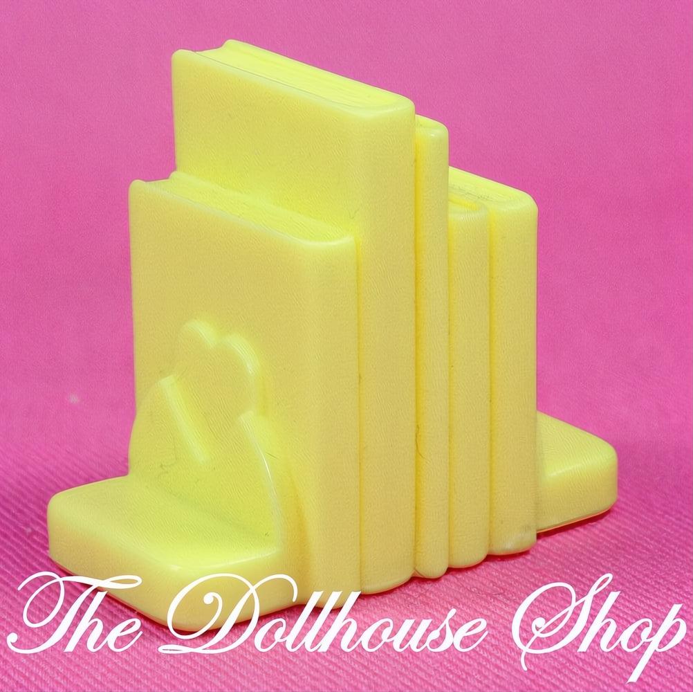 Playskool Play Around Dollhouse Yellow Books Bedroom Living Room-The Dollhouse Shop