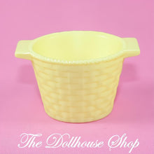 Playskool Yellow Laundry Washing clothes Basket for Loving Family Dollhouse-The Dollhouse Shop