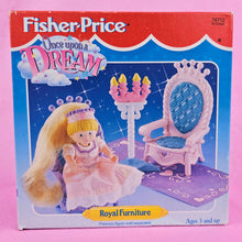 Fisher-Price Loving Family Once Upon A Dream Palace Stable Royal Furniture Thrones Candelabra
