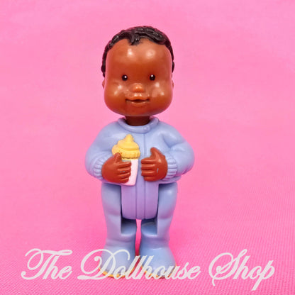 Fisher-Price Loving Family Dream Dollhouse African American Blue Baby