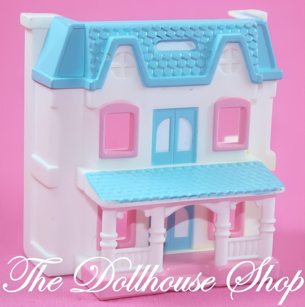 Toy Miniature Fisher Price Loving Family Dream Doll house Playroom Blue Roof-The Dollhouse Shop