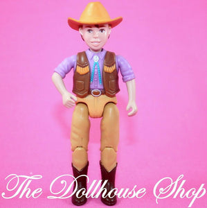 FIsher Price Loving Family Dollhouse Western Horse Pony Rider Boy Doll Cody-Toys & Hobbies:Preschool Toys & Pretend Play:Fisher-Price:1963-Now:Dollhouses-Fisher-Price-Boy Dolls,Dollhouse,Dolls,Fisher Price,Horse Rider,Loving Family,Used-The Dollhouse Shop