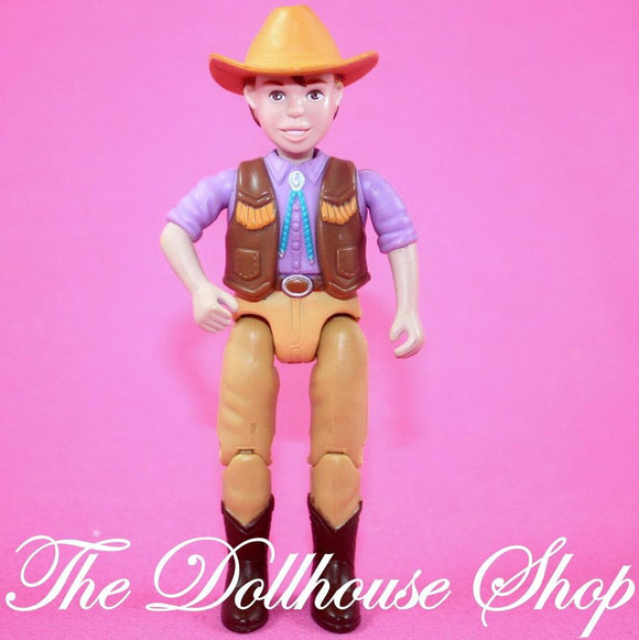 FIsher Price Loving Family Dollhouse Western Horse Pony Rider Boy Doll Cody-Toys & Hobbies:Preschool Toys & Pretend Play:Fisher-Price:1963-Now:Dollhouses-Fisher-Price-Boy Dolls,Dollhouse,Dolls,Fisher Price,Horse Rider,Loving Family,Used-The Dollhouse Shop