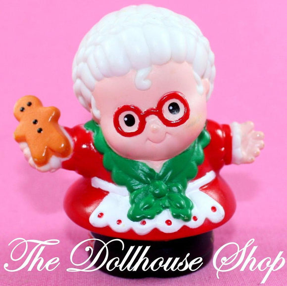 Fisher Price Little People Dollhouse Christmas Mrs Santa Claus Gingerbread Man-Toys & Hobbies:Preschool Toys & Pretend Play:Fisher-Price:1963-Now:Little People (1997-Now)-Fisher-Price-Christmas,Dolls,Fisher Price,Holidays & Seasonal,Little People,Used-The Dollhouse Shop
