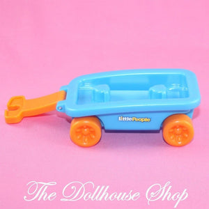 Fisher Price Little People Dollhouse Mia's Blue Dog Wagon Trike Doggy-Toys & Hobbies:Preschool Toys & Pretend Play:Fisher-Price:1963-Now:Little People (1997-Now)-Fisher-Price-Dollhouse,Fisher Price,Little People,Nursery Room,Used-The Dollhouse Shop