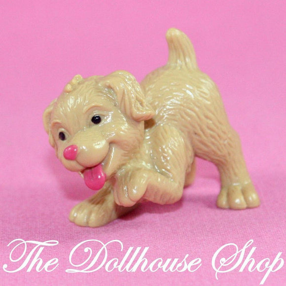 Fisher Price Loving Family Doll Dollhouse Tan Pet Puppy Dog Doggy Animal-Toys & Hobbies:Preschool Toys & Pretend Play:Fisher-Price:1963-Now:Dollhouses-Fisher-Price-Animals & Pets,Dollhouse,Fisher Price,Loving Family,Used-The Dollhouse Shop