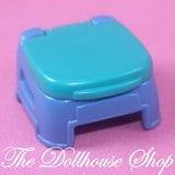 Fisher Price Loving Family Dollhouse Bathroom Blue Green Baby Doll Potty-Toys & Hobbies:Preschool Toys & Pretend Play:Fisher-Price:1963-Now:Dollhouses-Fisher-Price-Bathroom,Dollhouse,Fisher Price,Loving Family,Nursery Room,Used-The Dollhouse Shop