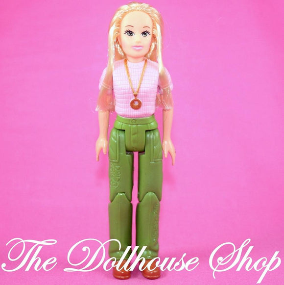 Fisher Price Loving Family Dollhouse Blonde Mother Mom Doll People Green Pants-Toys & Hobbies:Preschool Toys & Pretend Play:Fisher-Price:1963-Now:Dollhouses-Fisher-Price-Blonde Hair, Dollhouse, Dolls, Fisher Price, Grand Mansion, Loving Family, Mother, Used-The Dollhouse Shop