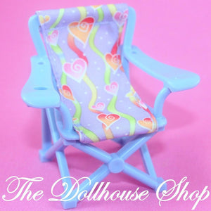 Fisher Price Loving Family Dollhouse Blue Camping Doll Chair Camp Site Seat-Toys & Hobbies:Preschool Toys & Pretend Play:Fisher-Price:1963-Now:Dollhouses-Fisher-Price-Backyard Fun, Blue, Camping Sets, Chairs, Dollhouse, Fisher Price, Grand Mansion, Loving Family, Outdoor Furniture, Twin Time, Used-The Dollhouse Shop