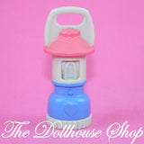 Fisher Price Loving Family Dollhouse Blue Camping Lantern Camp Light Torch-The Dollhouse Shop-Camping Sets, Dollhouse, Fisher Price, Kids Bedroom, Loving Family, Used-The Dollhouse Shop