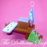 Fisher Price Loving Family Dollhouse Boating Fun Fishing Dock Pier Camping-Toys & Hobbies:Preschool Toys & Pretend Play:Fisher-Price:1963-Now:Dollhouses-Fisher-Price-Backyard Fun,Beach and Boat Sets,Brown,Camping Sets,Dollhouse,Fisher Price,Loving Family,Outdoor Furniture,Used-The Dollhouse Shop