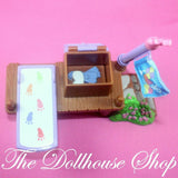 Fisher Price Loving Family Dollhouse Boating Fun Fishing Dock Pier Camping-Toys & Hobbies:Preschool Toys & Pretend Play:Fisher-Price:1963-Now:Dollhouses-Fisher-Price-Backyard Fun, Beach and Boat Sets, Brown, Camping Sets, Dollhouse, Fisher Price, Loving Family, Outdoor Furniture, Used-The Dollhouse Shop