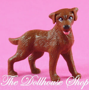 Fisher Price Loving Family Dollhouse Brown Pet Puppy Dog Labrador-Toys & Hobbies:Preschool Toys & Pretend Play:Fisher-Price:1963-Now:Dollhouses-Fisher-Price-Animals & Pets, Brown, Dollhouse, Fisher Price, Loving Family, Used-The Dollhouse Shop
