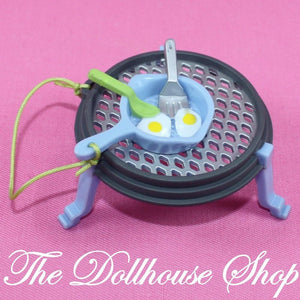 Fisher Price Loving Family Dollhouse Campsite Camping Grill Eggs Frying Pan Camp-Toys & Hobbies:Preschool Toys & Pretend Play:Fisher-Price:1963-Now:Dollhouses-Fisher-Price-Backyard Fun, Camping Sets, Dollhouse, Fisher Price, Food Accessories, Kitchen, Loving Family, Used-The Dollhouse Shop