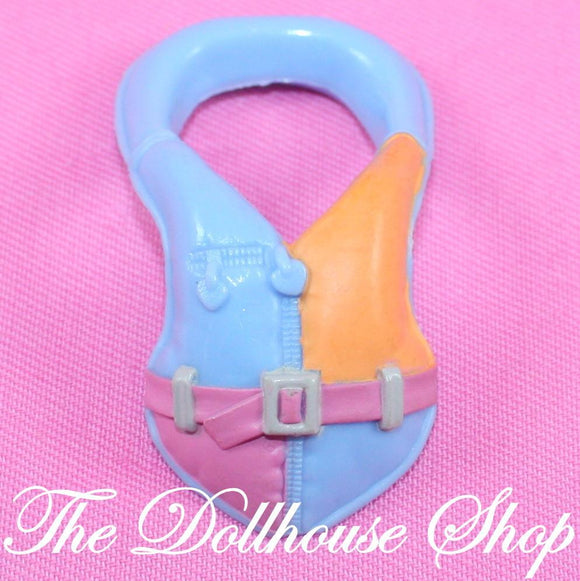 Fisher Price Loving Family Dollhouse Child Doll's Life Preserver Jacket Camping-Toys & Hobbies:Preschool Toys & Pretend Play:Fisher-Price:1963-Now:Dollhouses-Fisher-Price-Backyard Fun,Camping Sets,Dollhouse,Fisher Price,Loving Family,Outdoor Furniture,Used-The Dollhouse Shop