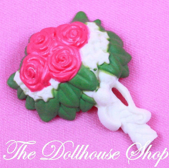 Fisher Price Loving Family Dollhouse Doll Brides Wedding Flowers Bouquet-Toys & Hobbies:Preschool Toys & Pretend Play:Fisher-Price:1963-Now:Dollhouses-Fisher-Price-Dollhouse,Fisher Price,Loving Family,Used,Wedding Set-The Dollhouse Shop