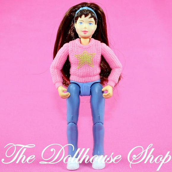 Fisher Price Loving Family Dollhouse Doll Brown Hair Sally Girl Horse Rider Teen-Toys & Hobbies:Preschool Toys & Pretend Play:Fisher-Price:1963-Now:Dollhouses-Fisher-Price-Brown Hair,Camping Sets,Dollhouse,Dolls,Fisher Price,Girl Dolls,Horse Rider,Loving Family,Used-The Dollhouse Shop