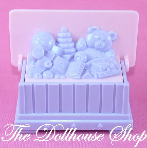 Fisher Price Loving Family Dollhouse Doll Pink Toy Box Chest Nursery Playroom-Toys & Hobbies:Preschool Toys & Pretend Play:Fisher-Price:1963-Now:Dollhouses-Fisher-Price-Dollhouse,Fisher Price,Kids Bedroom,Loving Family,Nursery Room,Playroom,Used-The Dollhouse Shop
