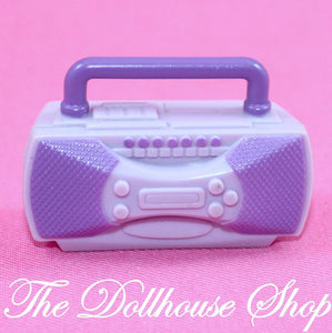 Fisher Price Loving Family Dollhouse Doll Toy Purple Radio Stereo Kids Bedroom-Toys & Hobbies:Preschool Toys & Pretend Play:Fisher-Price:1963-Now:Dollhouses-Fisher-Price-Bedroom, Dollhouse, Fisher Price, Kids Bedroom, Loving Family, Playroom, Purple, Used-The Dollhouse Shop