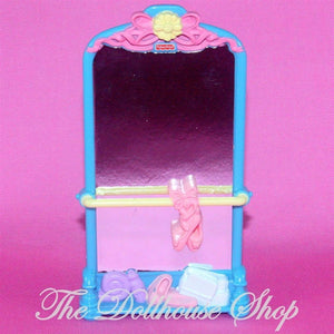 Fisher Price Loving Family Dollhouse Doll's Ballet Bar Mirror Ballerina kids bedroom-Toys & Hobbies:Preschool Toys & Pretend Play:Fisher-Price:1963-Now:Dollhouses-Fisher-Price-Ballet Sets,Dollhouse,Fisher Price,Kids Bedroom,Loving Family,Used-The Dollhouse Shop