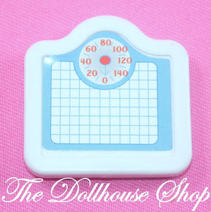 Fisher Price Loving Family Dollhouse Doll's Pretend White Bathroom Scale-Toys & Hobbies:Preschool Toys & Pretend Play:Fisher-Price:1963-Now:Dollhouses-Fisher-Price-Bathroom, Dollhouse, Fisher Price, Loving Family, Used-The Dollhouse Shop