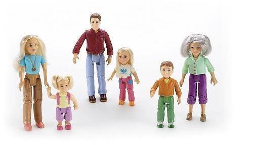 Fisher Price Loving Family Dollhouse Grandma Brother Dad Mom Girl Dolls-Toys & Hobbies:Preschool Toys & Pretend Play:Fisher-Price:1963-Now:Dollhouses-Fisher-Price-Dollhouse, Dolls, Fisher Price, Loving Family, New, New Boxed Sets-027084452570-The Dollhouse Shop