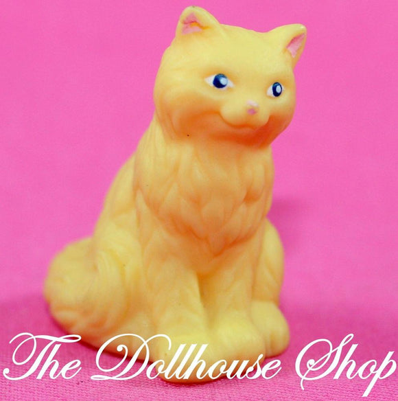 Fisher Price Loving Family Dollhouse Grandma's Yellow Pet Kitten Cat Kitty-Toys & Hobbies:Preschool Toys & Pretend Play:Fisher-Price:1963-Now:Dollhouses-Fisher-Price-Animals & Pets,Dollhouse,Fisher Price,Loving Family,Twin Time,Used-The Dollhouse Shop