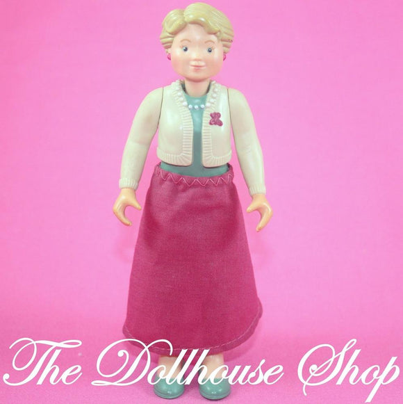 Fisher Price Loving Family Dollhouse Grandmother Grandma Grandparent Doll-Toys & Hobbies:Preschool Toys & Pretend Play:Fisher-Price:1963-Now:Dollhouses-Fisher Price-Dollhouse, Dolls, Fisher Price, Grandma, Loving Family, Used-The Dollhouse Shop
