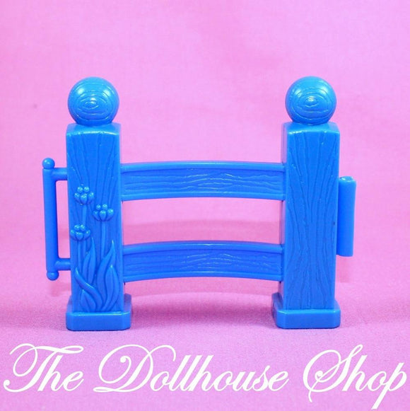 Fisher Price Loving Family Dollhouse Horse Pony Stable Blue Fence Piece-Toys & Hobbies:Preschool Toys & Pretend Play:Fisher-Price:1963-Now:Dollhouses-The Dollhouse Shop-Blue,Dollhouse,Fisher Price,Horses & Stables,Loving Family,Outdoor Furniture,Used-The Dollhouse Shop