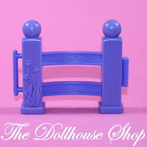 Fisher Price Loving Family Dollhouse Horse Pony Stable Purple Fence Piece-Toys & Hobbies:Preschool Toys & Pretend Play:Fisher-Price:1963-Now:Dollhouses-Fisher-Price-Dollhouse, Fisher Price, Horses & Stables, Loving Family, Purple, Used-The Dollhouse Shop