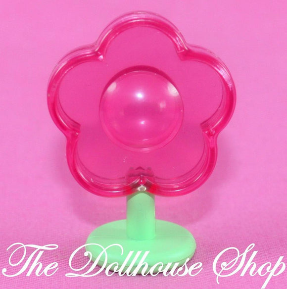 Fisher Price Loving Family Dollhouse Kids Bedroom Playroom Pink Flower Lamp-Toys & Hobbies:Preschool Toys & Pretend Play:Fisher-Price:1963-Now:Dollhouses-Fisher-Price-Dollhouse, Fisher Price, Kids Bedroom, Lamps & Coffee Tables, Loving Family, Pink, Used-The Dollhouse Shop