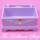 Fisher Price Loving Family Dollhouse Kids Bedroom Purple Blanket Box Chest-Toys & Hobbies:Preschool Toys & Pretend Play:Fisher-Price:1963-Now:Dollhouses-Fisher-Price-Bedroom, Doll Dress Ups, Dollhouse, Fisher Price, Kids Bedroom, Living Room, Loving Family, Parents Bedroom, Used-The Dollhouse Shop