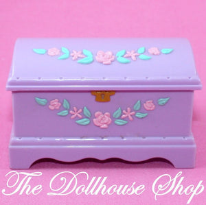 Fisher Price Loving Family Dollhouse Kids Bedroom Purple Blanket Box Chest-Toys & Hobbies:Preschool Toys & Pretend Play:Fisher-Price:1963-Now:Dollhouses-Fisher-Price-Bedroom, Doll Dress Ups, Dollhouse, Fisher Price, Kids Bedroom, Living Room, Loving Family, Parents Bedroom, Used-The Dollhouse Shop