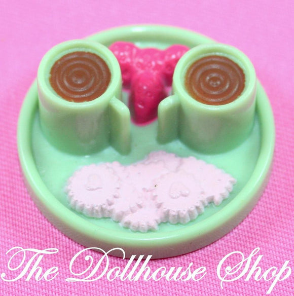 Fisher Price Loving Family Dollhouse Kitchen Food Cocoa Cookies Hot Chocolate-Toys & Hobbies:Preschool Toys & Pretend Play:Fisher-Price:1963-Now:Dollhouses-Fisher-Price-Dining Room, Dollhouse, Fisher Price, Food Accessories, Green, Kitchen, Loving Family, Used-The Dollhouse Shop