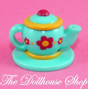 Fisher Price Loving Family Dollhouse Kitchen Food Flower Tea or Coffee Pot-Toys & Hobbies:Preschool Toys & Pretend Play:Fisher-Price:1963-Now:Dollhouses-Fisher-Price-Dollhouse, Fisher Price, Food Accessories, Kitchen, Loving Family, Playroom, Used-The Dollhouse Shop