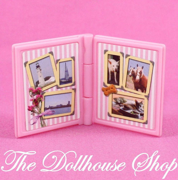 Fisher Price Loving Family Dollhouse Miniature Pink horse Pony Book Doll Nursery-Toys & Hobbies:Preschool Toys & Pretend Play:Fisher-Price:1963-Now:Dollhouses-Fisher-Price-Dollhouse,Dream Dollhouse,Fisher Price,Kids Bedroom,Loving Family,Nursery Room,Playroom,Used-The Dollhouse Shop