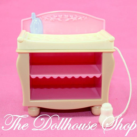 Fisher Price Loving Family Dollhouse New addition Baby Doll Nursery Table-Toys & Hobbies:Preschool Toys & Pretend Play:Fisher-Price:1963-Now:Dollhouses-Fisher-Price-Dollhouse,Fisher Price,Kids Bedroom,Loving Family,New Additions Dollhouse,Nursery Room,Used-The Dollhouse Shop