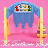 Fisher Price Loving Family Dollhouse Nursery Baby Doll's Blue Yellow Play Gym-Toys & Hobbies:Preschool Toys & Pretend Play:Fisher-Price:1963-Now:Dollhouses-Fisher-Price-Dollhouse,Fisher Price,Loving Family,Nursery Room,Playroom,Used-The Dollhouse Shop