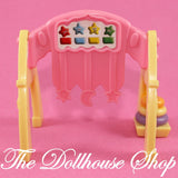 Fisher Price Loving Family Dollhouse Nursery Baby Doll's Pink Yellow Play Gym-Toys & Hobbies:Preschool Toys & Pretend Play:Fisher-Price:1963-Now:Dollhouses-Fisher-Price-Dollhouse, Fisher Price, Loving Family, Nursery Room, Playroom, Used-The Dollhouse Shop