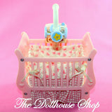 Fisher Price Loving Family Dollhouse Nursery Pink Baby Music lights Crib Cradle-Toys & Hobbies:Preschool Toys & Pretend Play:Fisher-Price:1963-Now:Dollhouses-Fisher-Price-Cribs & Cradles,Dollhouse,Fisher Price,Kids Bedroom,Loving Family,Nursery Room,Sweet sounds,Used-The Dollhouse Shop