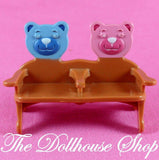 Fisher Price Loving Family Dollhouse Nursery Twin Baby Boy Girl Doll Seat Chair-Toys & Hobbies:Preschool Toys & Pretend Play:Fisher-Price:1963-Now:Dollhouses-Fisher-Price-Brown, Chairs, Dollhouse, Fisher Price, Living Room, Loving Family, Nursery Room, Playroom, Twin Time, Used-The Dollhouse Shop