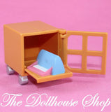 Fisher Price Loving Family Dollhouse Office Printer Cabinet for Computer Laptop-Toys & Hobbies:Preschool Toys & Pretend Play:Fisher-Price:1963-Now:Dollhouses-Fisher-Price-Dollhouse,Fisher Price,Loving Family,Office,Used-The Dollhouse Shop