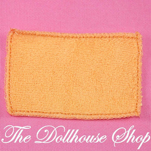 Fisher Price Loving Family Dollhouse Orange Bathroom Doll Bath Towel-Toys & Hobbies:Preschool Toys & Pretend Play:Fisher-Price:1963-Now:Dollhouses-Fisher-Price-Bathroom,Dollhouse,Fisher Price,Loving Family,orange,Used-The Dollhouse Shop