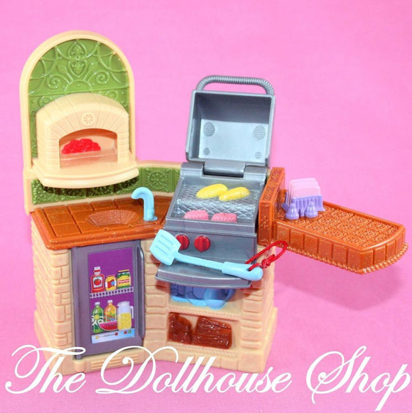 Fisher Price Loving Family Dollhouse Outdoor Doll Barbecue BBQ Grill-Toys & Hobbies:Preschool Toys & Pretend Play:Fisher-Price:1963-Now:Dollhouses-Fisher Price-Backyard Fun, Dollhouse, Fisher Price, Loving Family, Outdoor Furniture, Used-The Dollhouse Shop