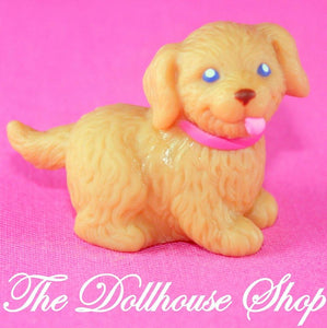 Fisher Price Loving Family Dollhouse Pet Tan Puppy Dog Doggy animal-Toys & Hobbies:Preschool Toys & Pretend Play:Fisher-Price:1963-Now:Dollhouses-Fisher-Price-Animals & Pets, Dollhouse, Fisher Price, Loving Family, Used-The Dollhouse Shop